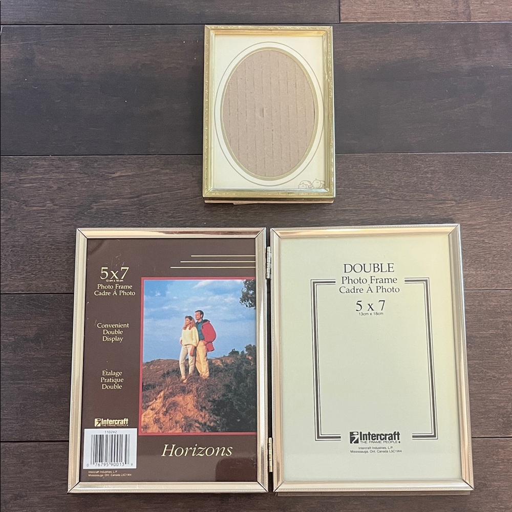 Gold Tone Photo Frame Set